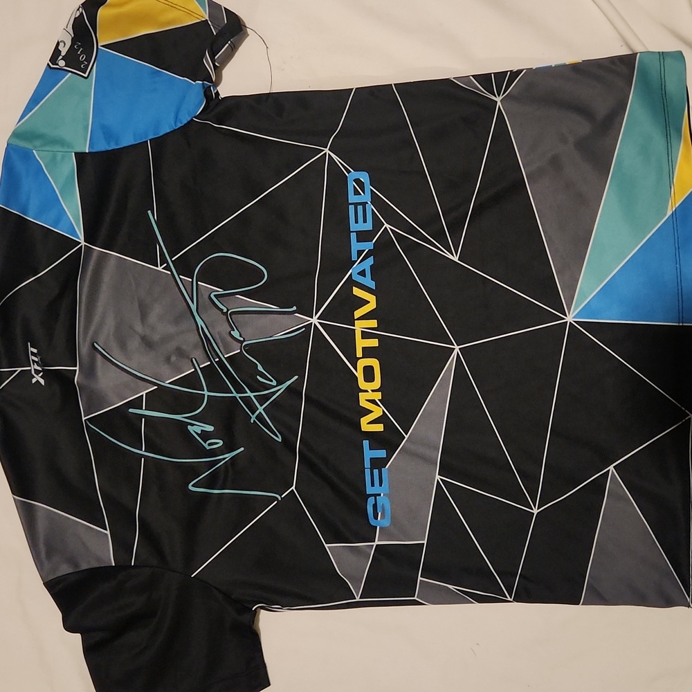 Motiv | Bowling Jersey | with Geometric Design Sz S - Picture 4 of 6